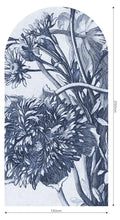 Fototapeta w kształcie łuku - Blue Flower TapetaLukBlueFlower