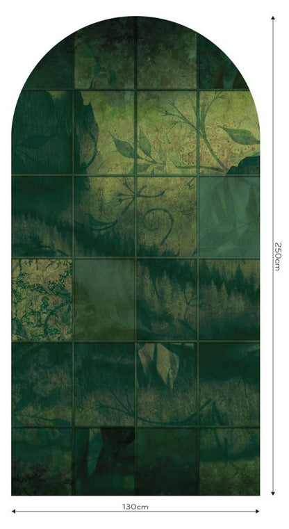 Fototapeta w kształcie łuku - Mattonelle TapetaLukMattonelle