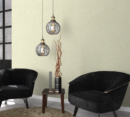 Jasnozielona tapeta winylowa z tłoczonym wzorem 74592_outlet