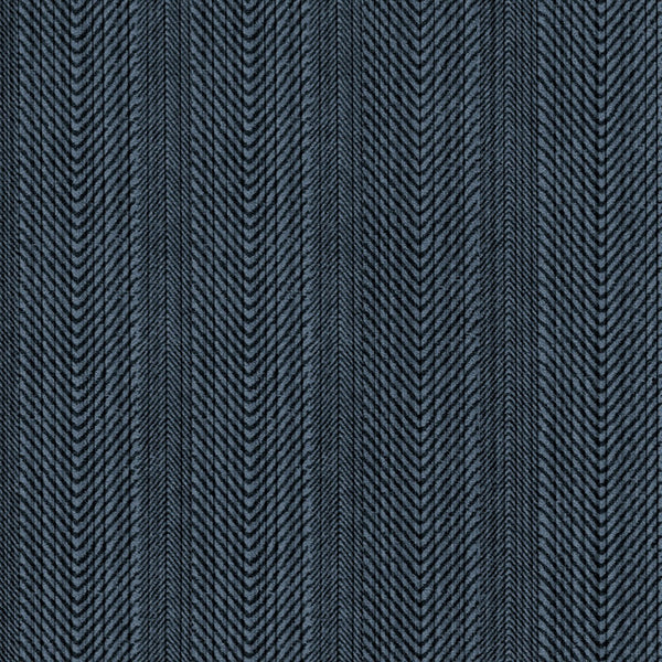 Tapeta obiektowa granatowa z motywem jodełki Lana W-31426-103-004