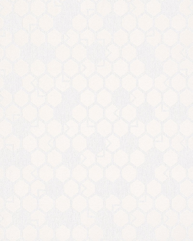 Kremowa tapeta z geometrycznym wzorem 6731-20_outlet