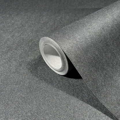 Metaliczna tapeta winylowa na flizelinie w odcieniach szarości 34954