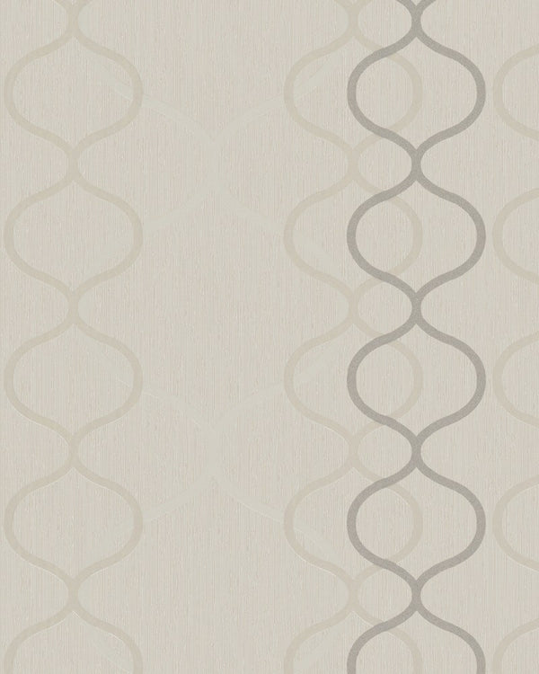 Beżowa tapeta na flizelinie w serpentyny 57843_outlet