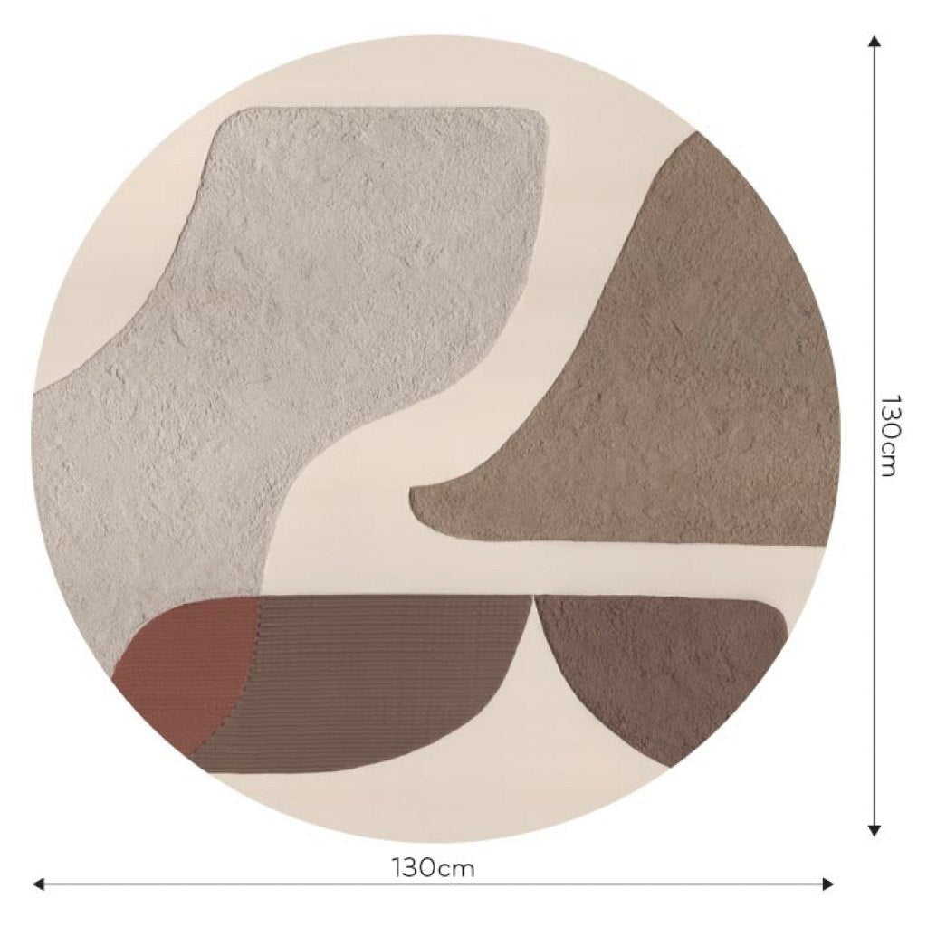 Fototapeta w kształcie koła - Geometryczna kompozycja TapetaKoloGuido