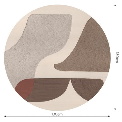 Fototapeta w kształcie koła - Geometryczna kompozycja TapetaKoloGuido