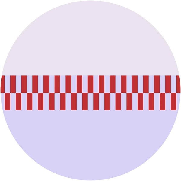 Fototapeta w kształcie koła - Geometryczny wzór TapetaKoloPixelLilac