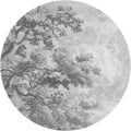 Fototapeta w kształcie koła - Szare gałęzie drzew TapetaKoloSanctuaryGrey