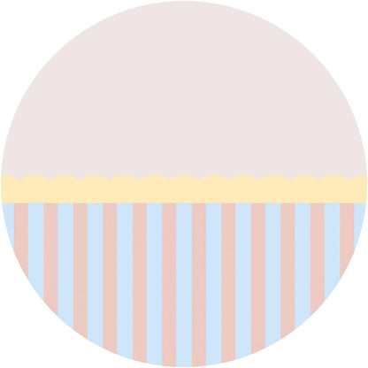 Fototapeta w kształcie koła - Pionowe paski TapetaKoloStripePowder