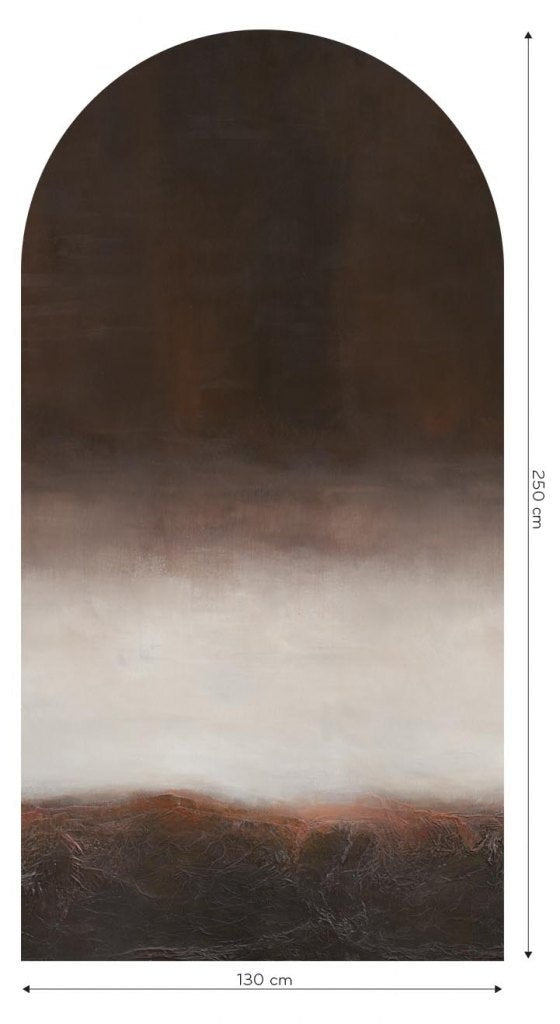 Fototapeta w kształcie łuku - Brązowa abstrakcja TapetaLukDante