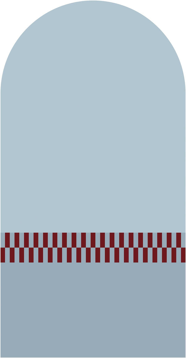Fototapeta w kształcie łuku - Geometryczny wzór TapetaLukPixelBlue