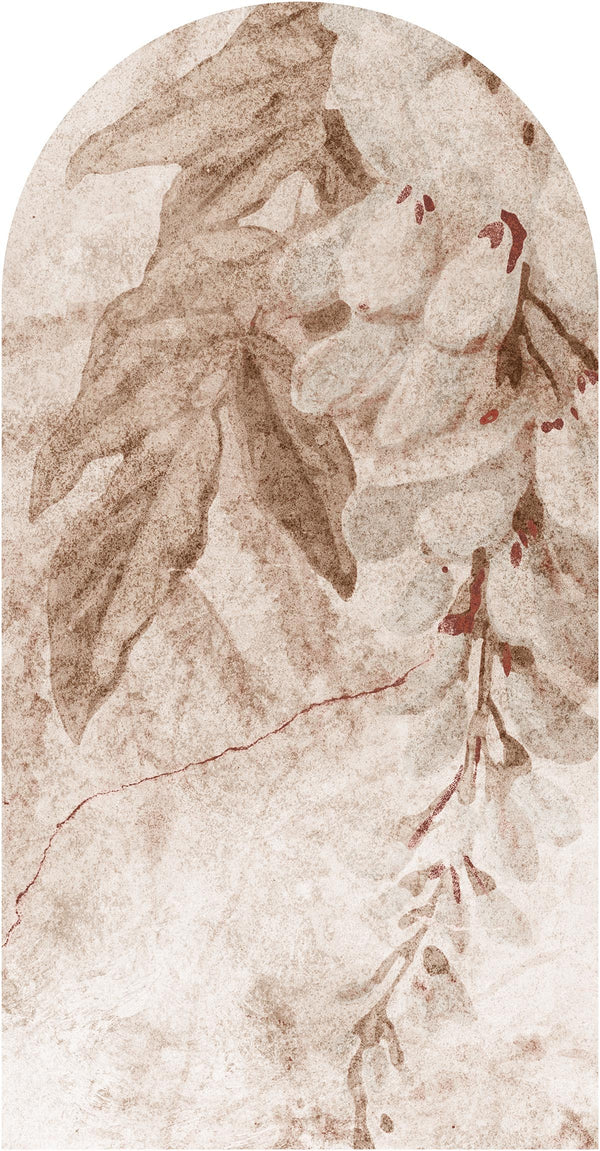 Fototapeta w kształcie łuku - Kwitnąca wisteria TapetaLukWisteriaBeige