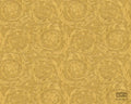 Złota tapeta winylowa na flizelinie w roślinny ornament 36692-3