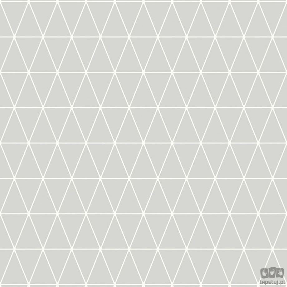 Szara tapeta z geometrycznym wzorem w trójkąty 32-830