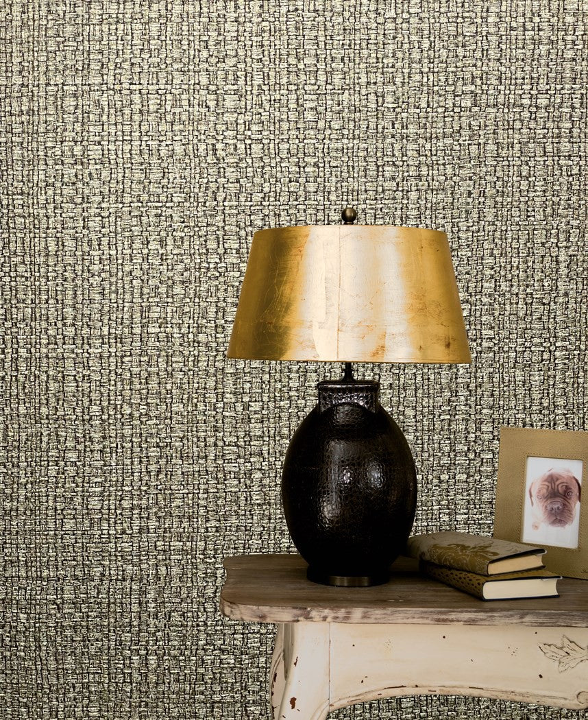 Drobny wzór za lampą i książkami Vintage Deluxe 32809