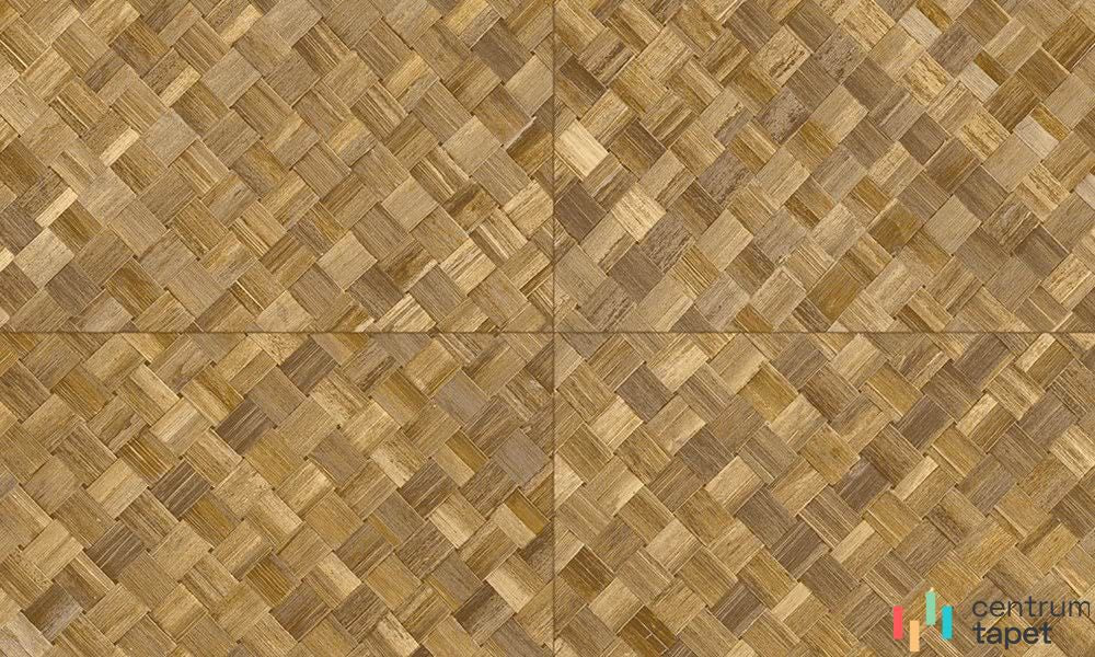Brązowo-beżowe koszykowe przeploty z drobnymi liniami wewnątrz pasm Selva 34102