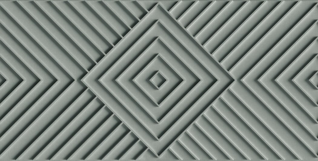 Stonowane zielone romby z ciemniejszymi liniami Shades Iconic 34485