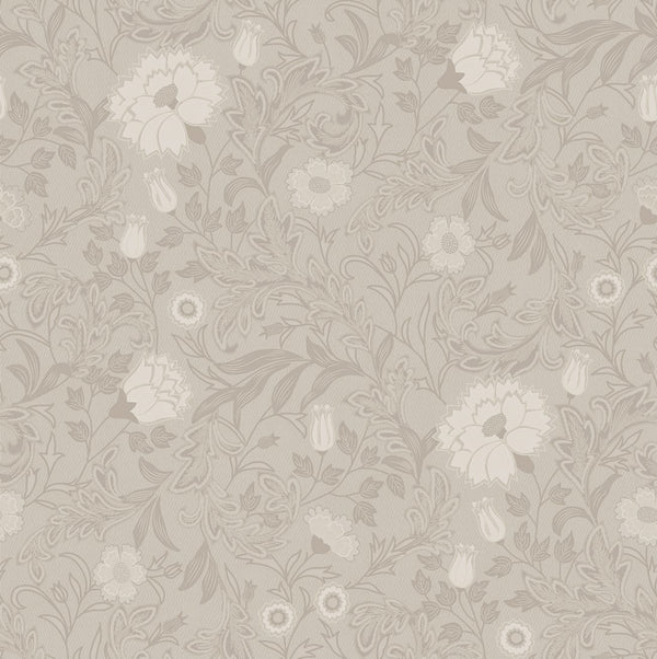 Beżowo-biały kwiatowy ornament tapety Eleganza 36302