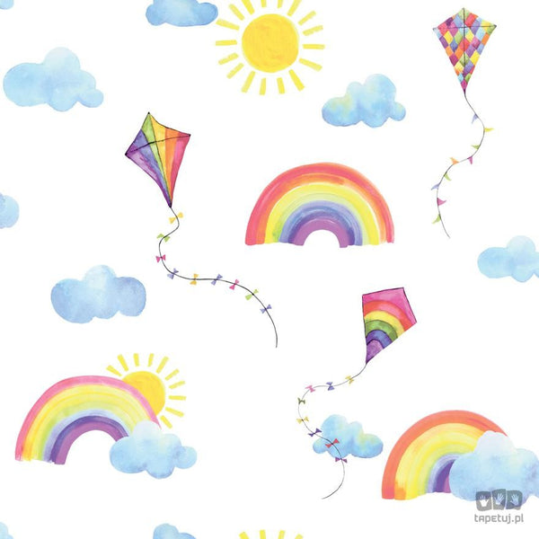 Wielokolorowa tapeta Holden Over The Rainbow tęcze latawce 91020_outlet