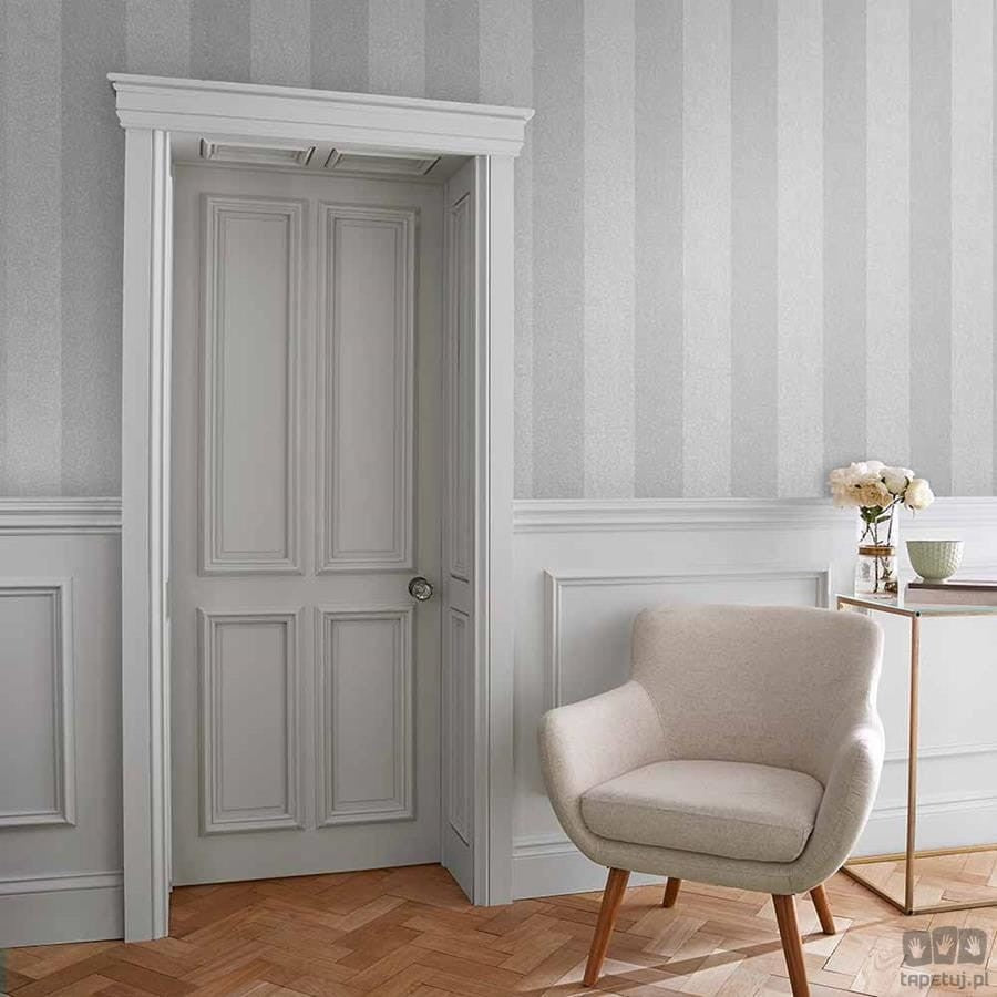 Tapeta w odcieniach szarego w pasy 107590
