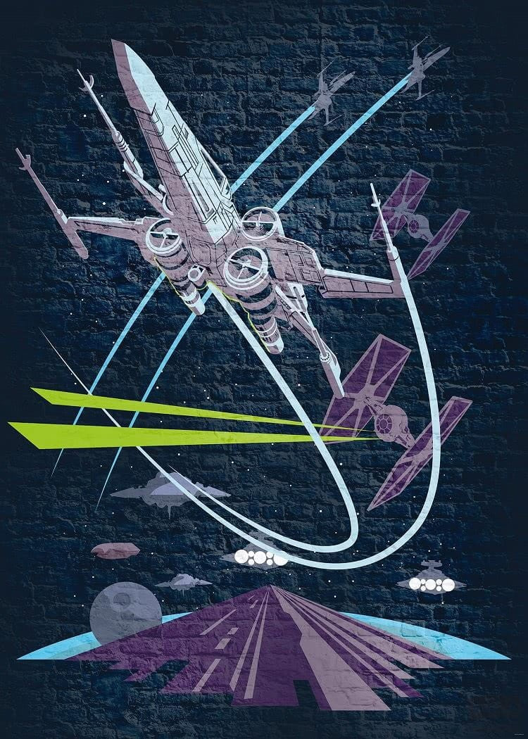 Fototapeta Star Wars Classic Concrete X-Wing DX4-039 DX4-039