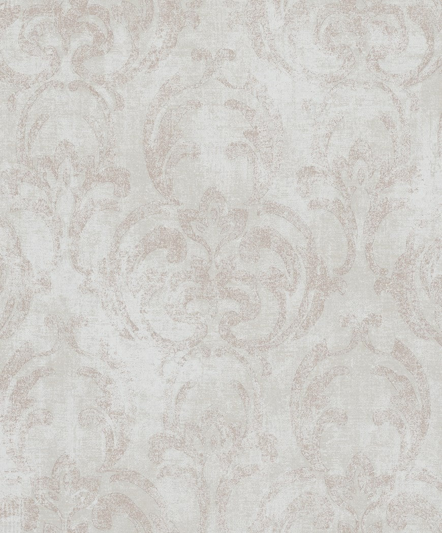 Jasne beżoworóżowe większe obłe ornamenty Jackie Novamur 82387