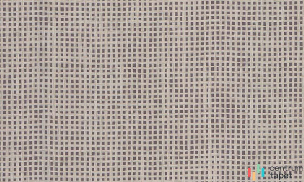 Tapeta naturalna Icons 85531 w odcieniu taupe z regularną drobną kratką
