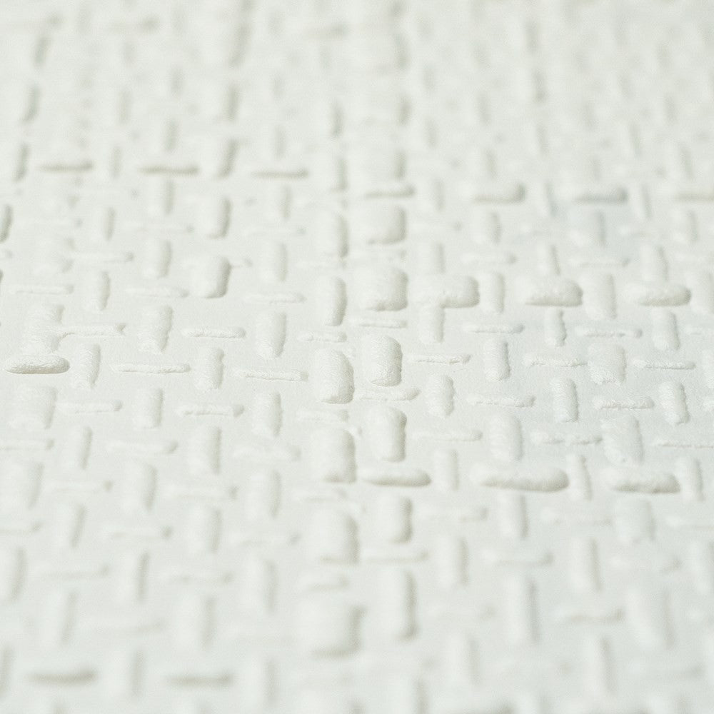 Białe małe prostokątne ślady o zmiennym kierunku Patent Decor 9236