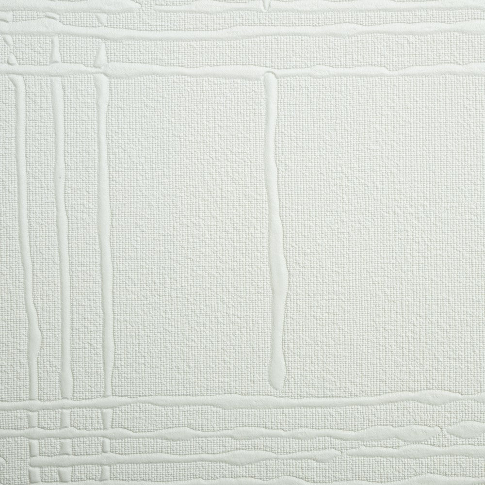 Biała tapeta Patent Decor 9566 z różnej wielkości prostokątnymi polami