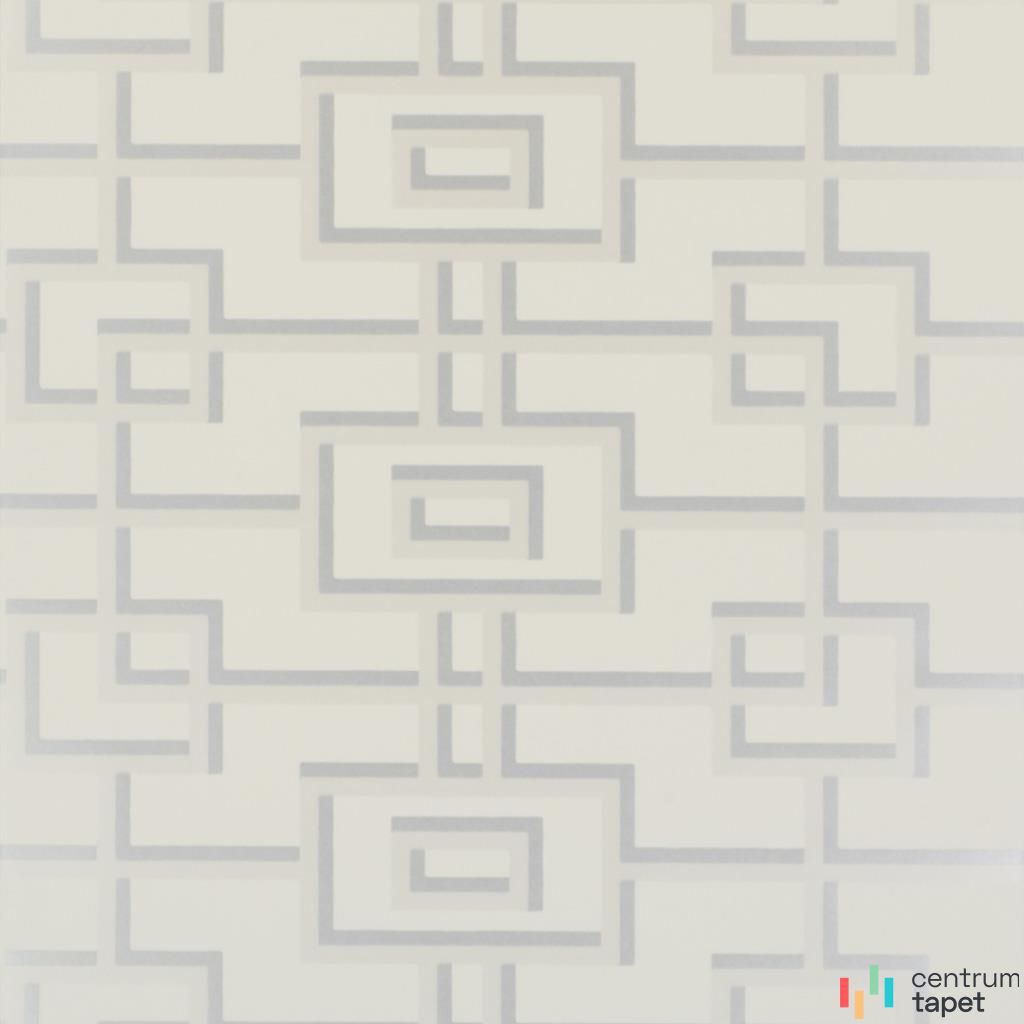 Jasnoszare łamane linie i prostokątne pola na białawej bazie Geometrics P533/01