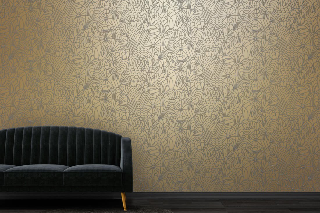 Tapeta Pop003 Modern Flock Erica Wakerly